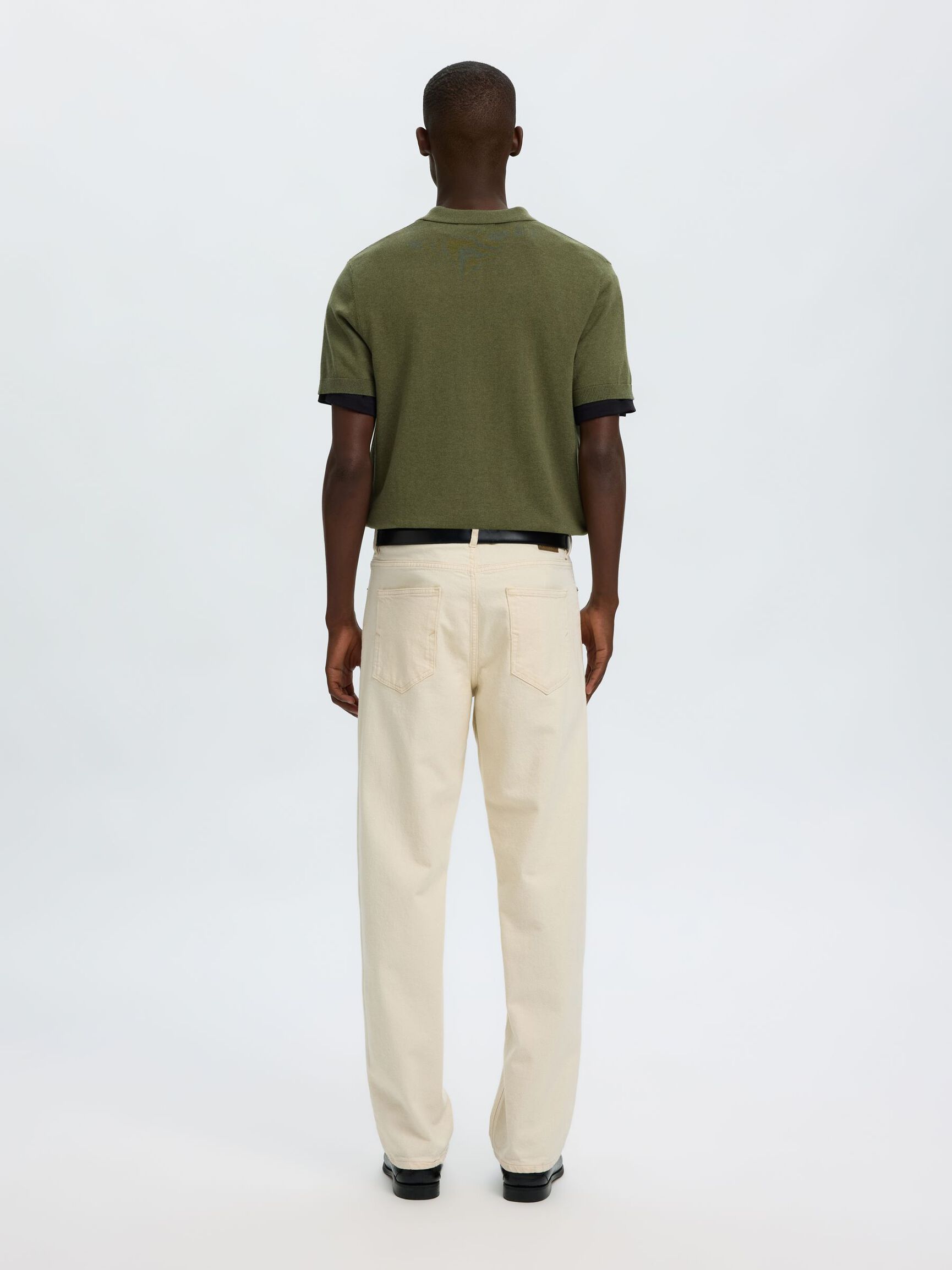 KNITTED POLO SHIRT, Kalamata, highres