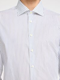100% COTTON SLIM FIT SHIRT, Bright White, highres