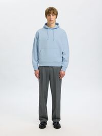 100% BOMULD HOODIE, Cashmere Blue, highres