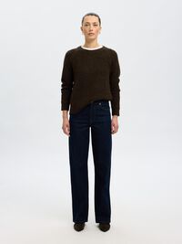 LONG-SLEEVED KNITTED JUMPER, Delicioso, highres