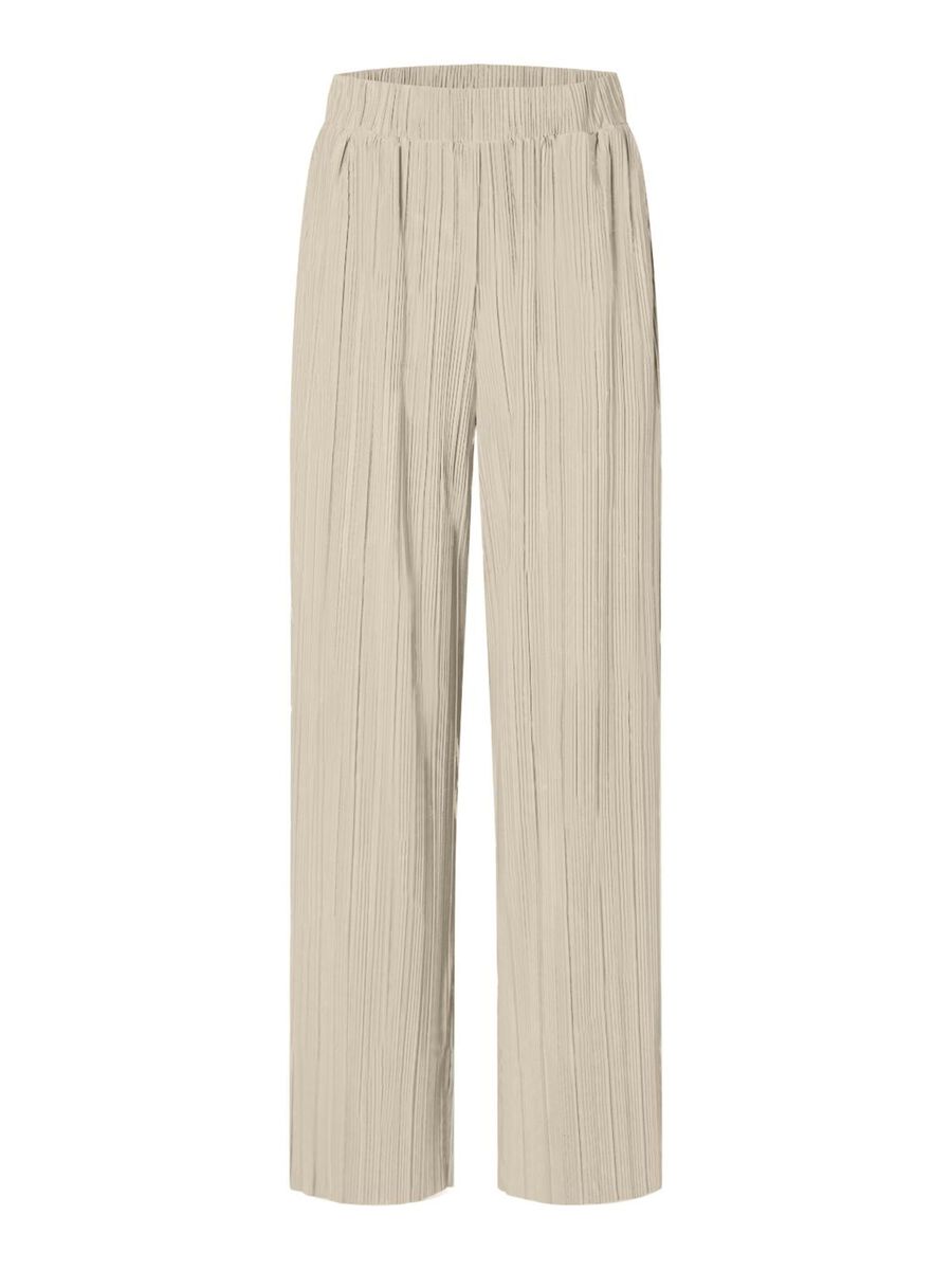 Selected HIGH-WAIST PLISSÉ BROEK, Sandshell, highres - 16095435_Sandshell_001.jpg