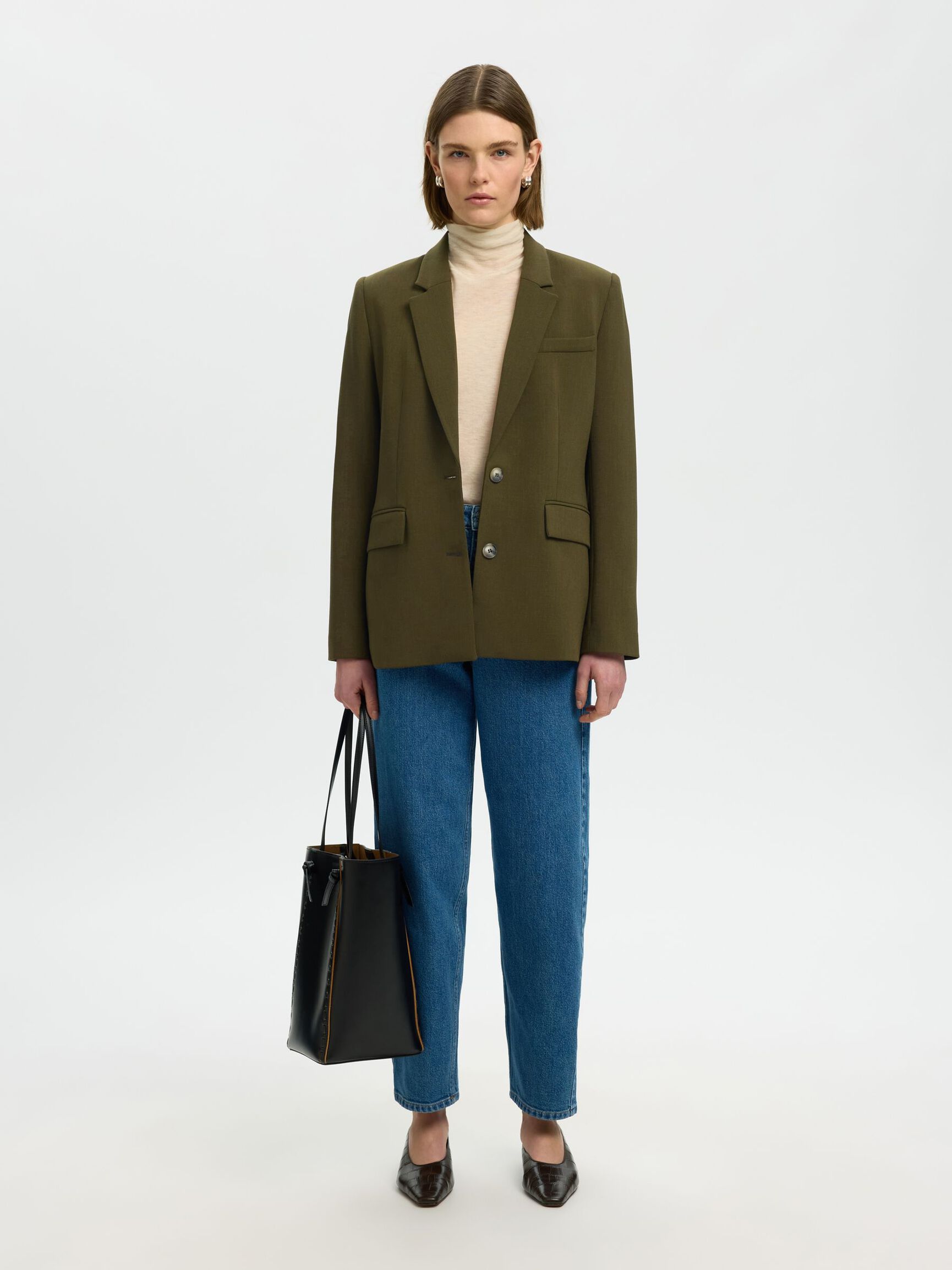 CLASSIC FIT BLAZER, Fir Green, highres