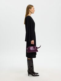 SMALL LEREN TAS, Fig, highres