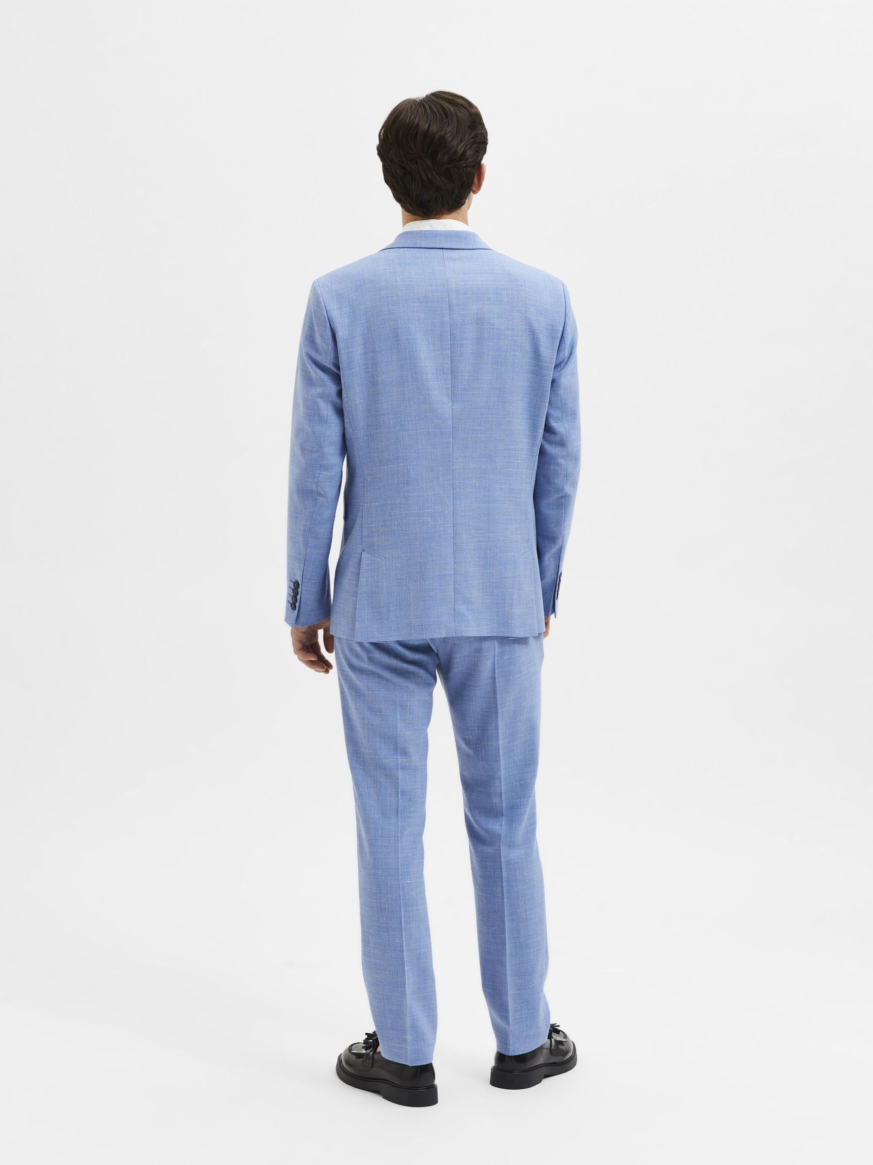 SLIM FIT SINGLE-BREASTED BLAZER, Light Blue, highres