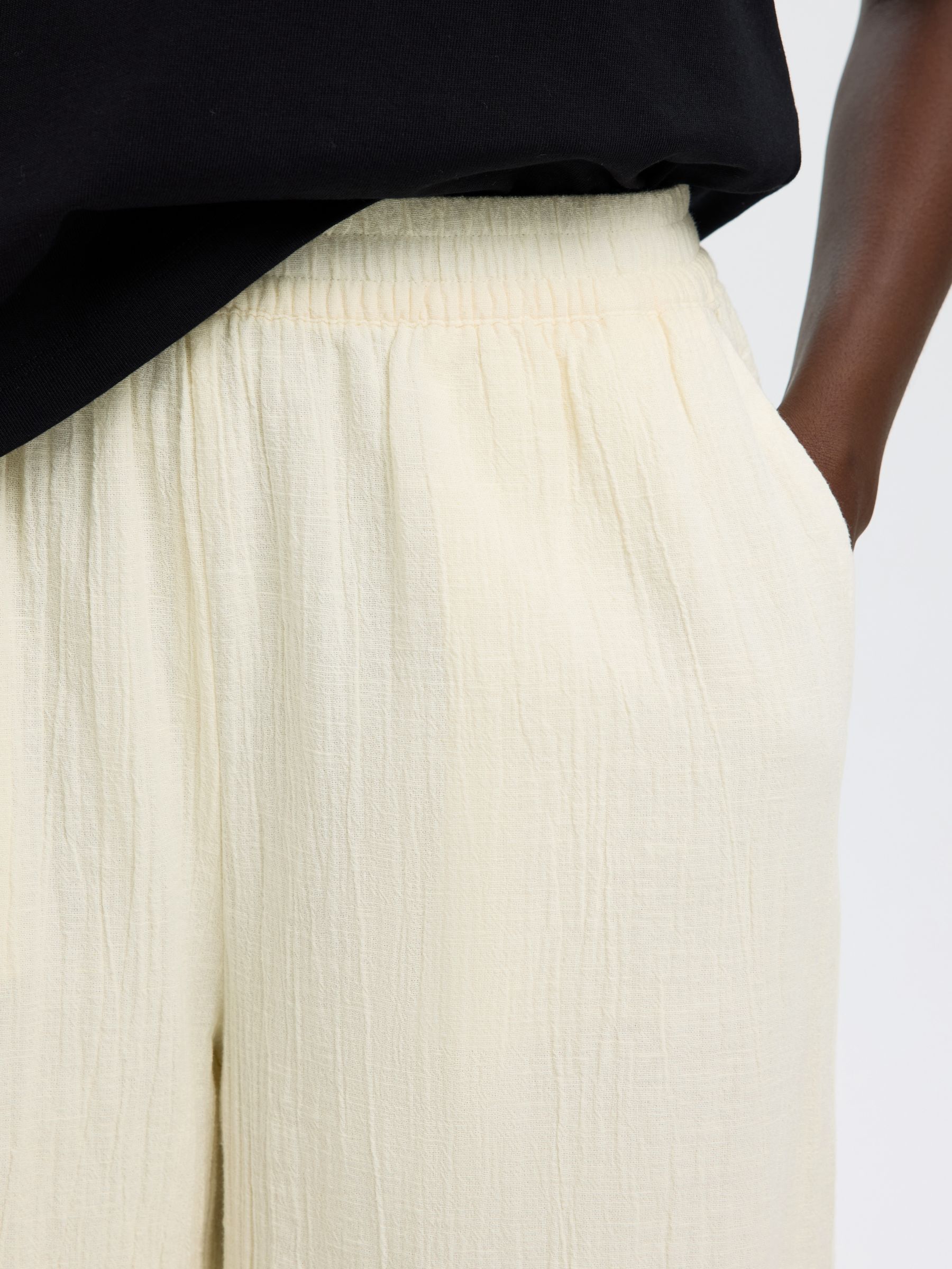 PANTALONI GAMBA AMPIA, Egret, highres