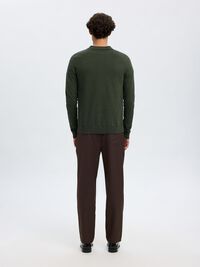 STRICK LANGARM-POLOSHIRT, Forest Night, highres