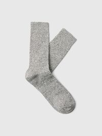 COTTON BLEND SOCKS, Silver Birch, highres