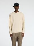 Selected LOOSE FIT  LONG-SLEEVED T-SHIRT, Oatmeal, highres - 16097847_Oatmeal_003.jpg