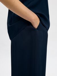 VISCOSE WIDE-LEG TROUSERS, Dark Sapphire, highres