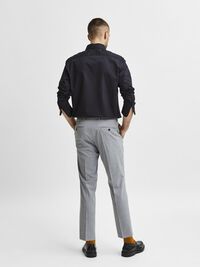 LONG-SLEEVED SLIM FIT SHIRT, Black, highres