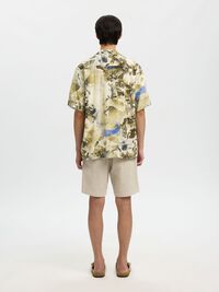 PATTERNED SHORT SLEEVED SHIRT, Sandshell, highres