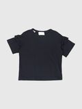 Selected KATOEN RUCHES T-SHIRT, Black, highres - 80000250_Black_001.jpg