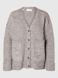 Selected OVERSIZED WOOL BLEND CARDIGAN, Steel Gray, highres - 16094703_SteelGray_1133748_001.jpg