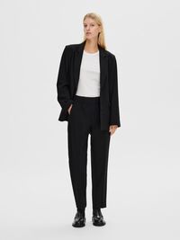 SLIM FIT CROPPED BUKSER, Black, highres