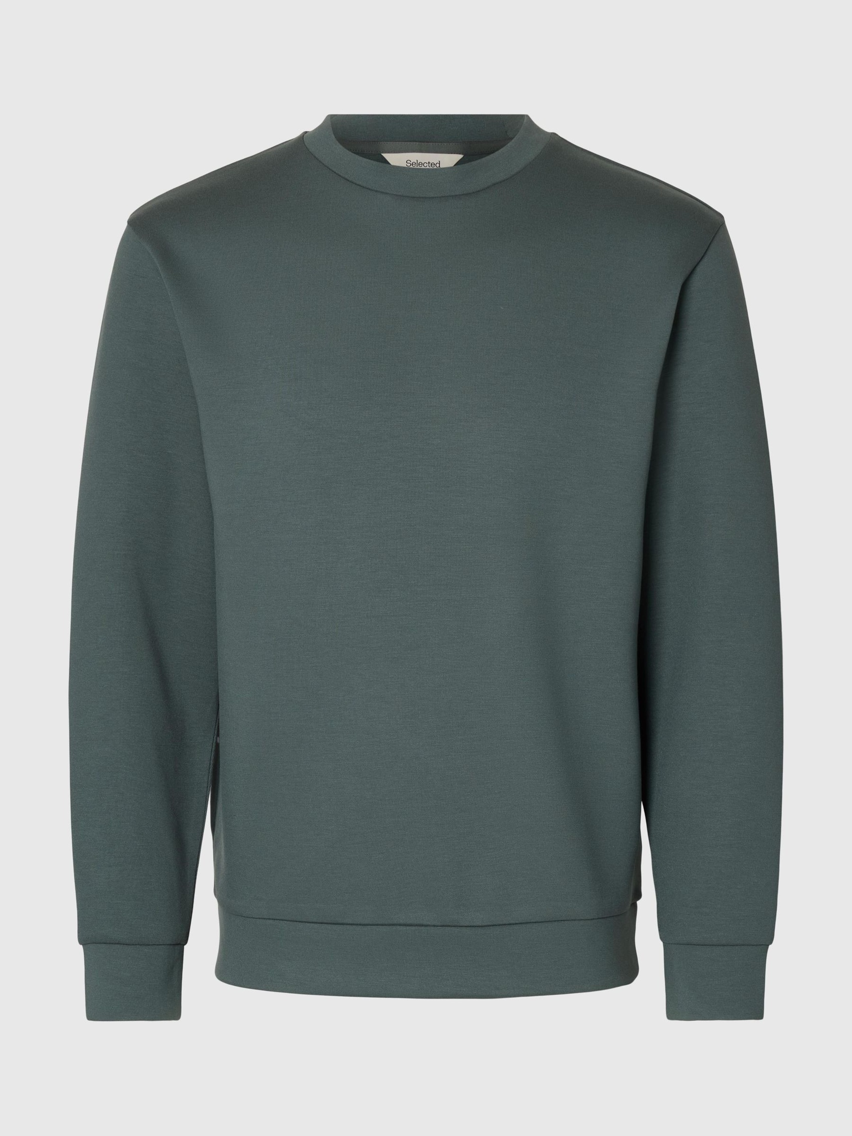 VISKOSBLANDNING SWEATSHIRT, Balsam Green, highres