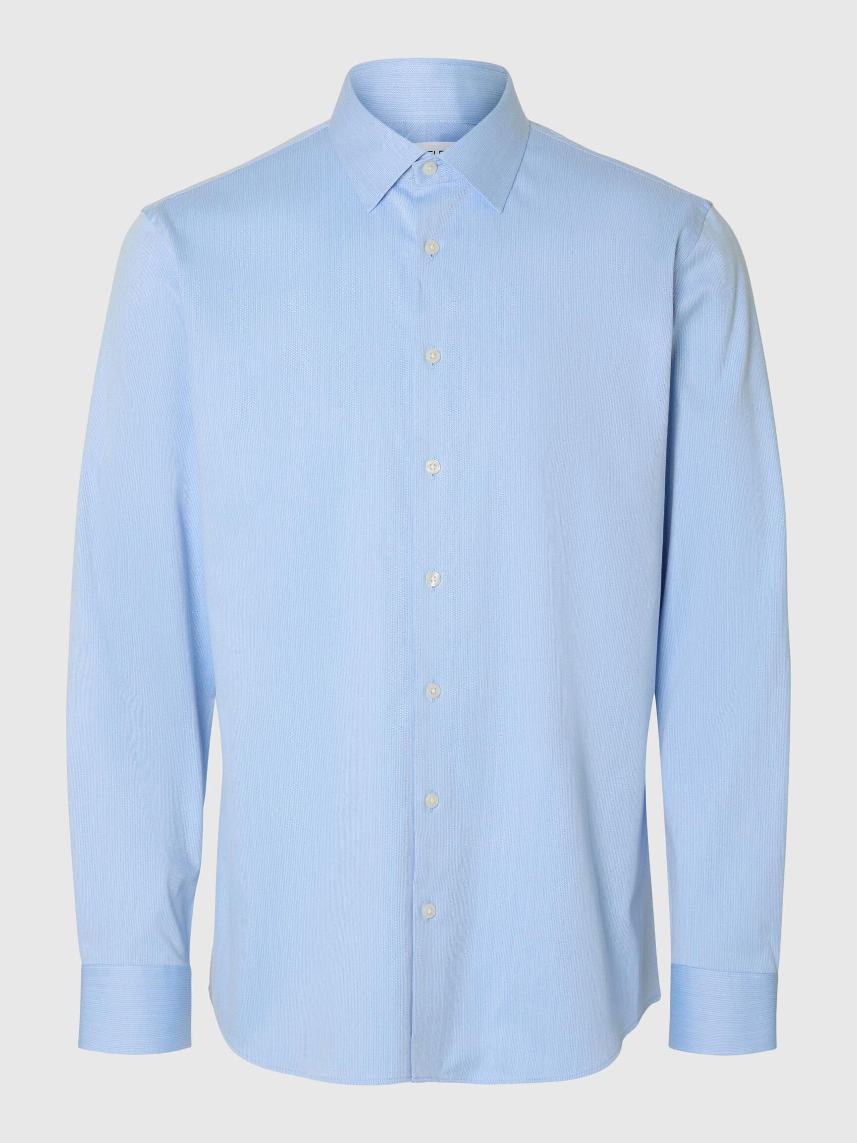SLIM FIT SKJORTE, Light Blue, highres