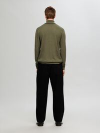 LONG-SLEEVED ROLL NECK PULLOVER, Kalamata, highres