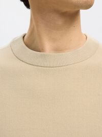 RELAXED FIT PULLOVER, Oatmeal, highres
