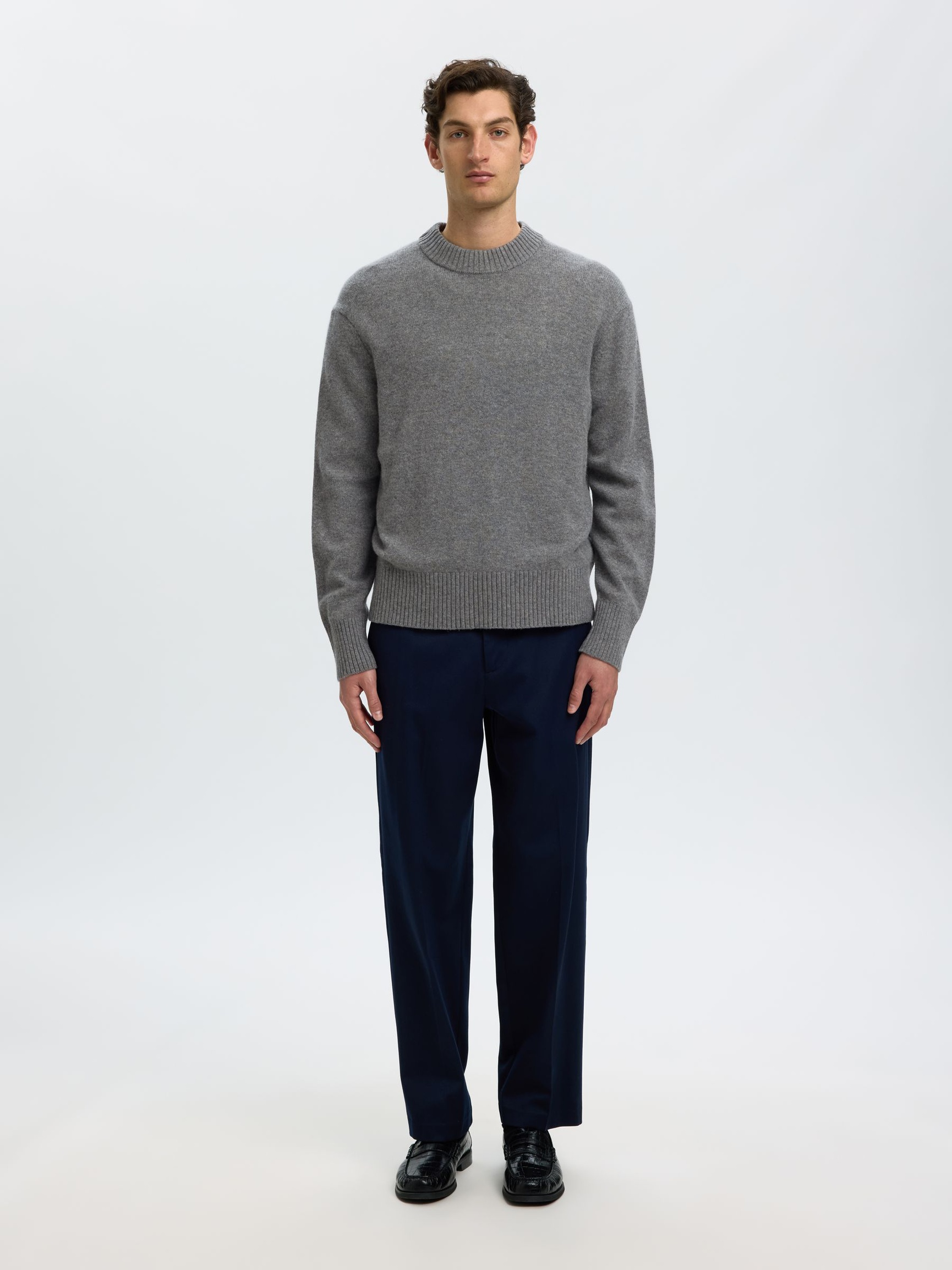 KASJMIERMIX TRUI, Medium Grey Melange, highres