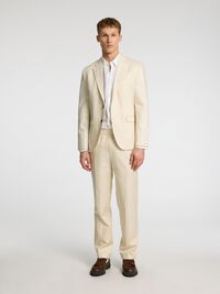 STRAIGHT-FIT PANTALON, Oatmeal, highres