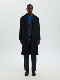 100% WOOL SUIT TROUSERS, Dark Sapphire, highres