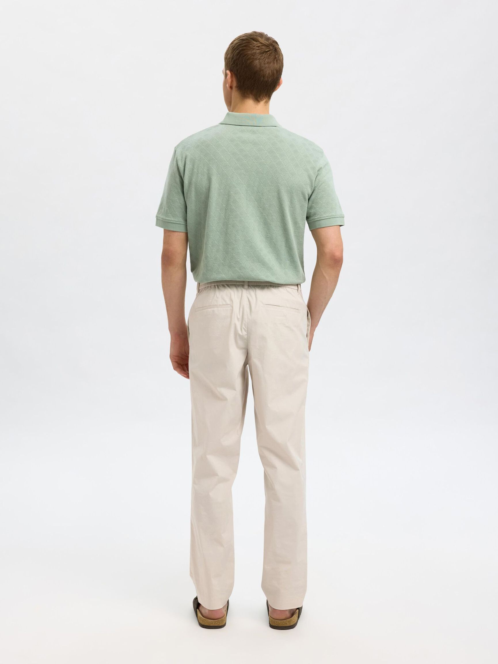 190 REGULAR FIT TAPERED TROUSERS, Moonstruck, highres