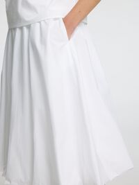 BALLONZOOM MIDDELLANGE ROK, Bright White, highres