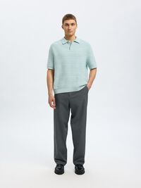 CAMICIA POLO IN MAGLIA, Winter Sky, highres