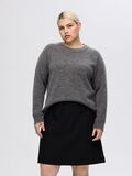 Selected LONG-SLEEVED KNITTED JUMPER, Medium Grey Melange, highres - 16074482_MediumGreyMelange_002.jpg