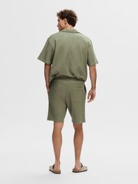 WAFFELSTRUKTUR SHORTS, Vetiver, highres