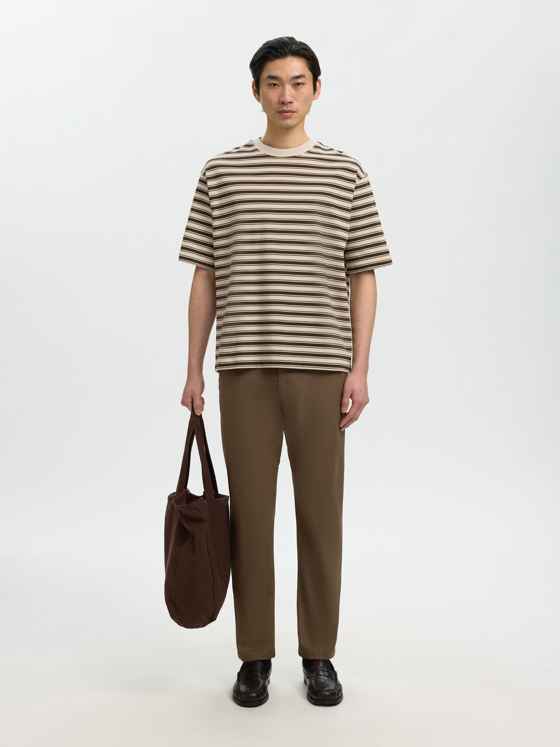 RELAXED FIT T-SHIRT, Oatmeal, highres