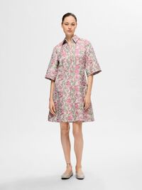 GEBLÜMTES JACQUARD MINIKLEID, Snow White, highres