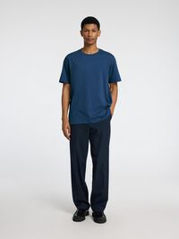 COTTON SLUB T-SHIRT, Oceana, highres