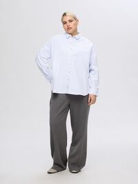 OVERSIZED BAUMWOLL HEMD, Bright White, highres