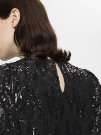 SEQUIN  MINI DRESS, Black, highres