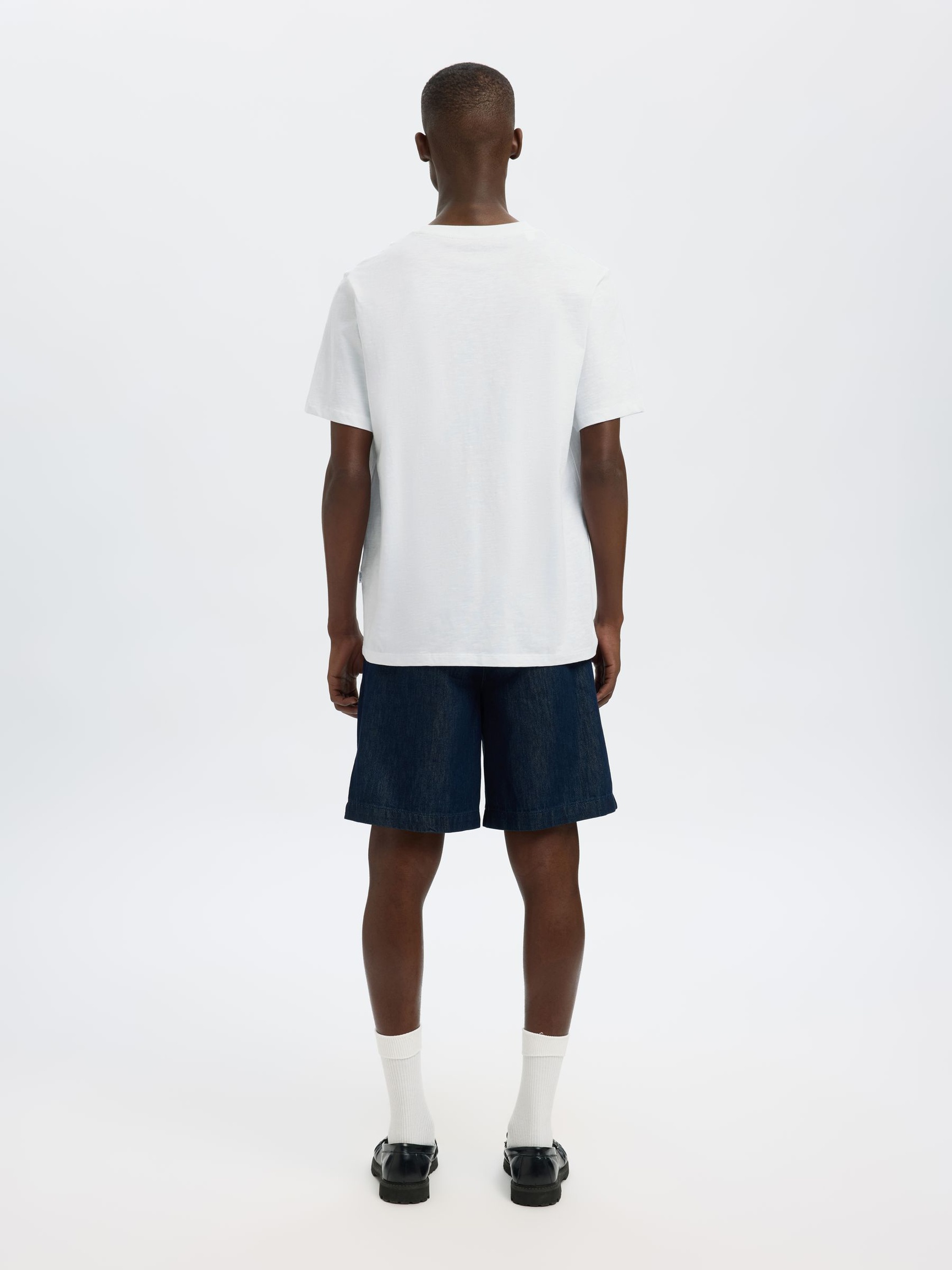 COTTON SLUB T-SHIRT, Bright White, highres
