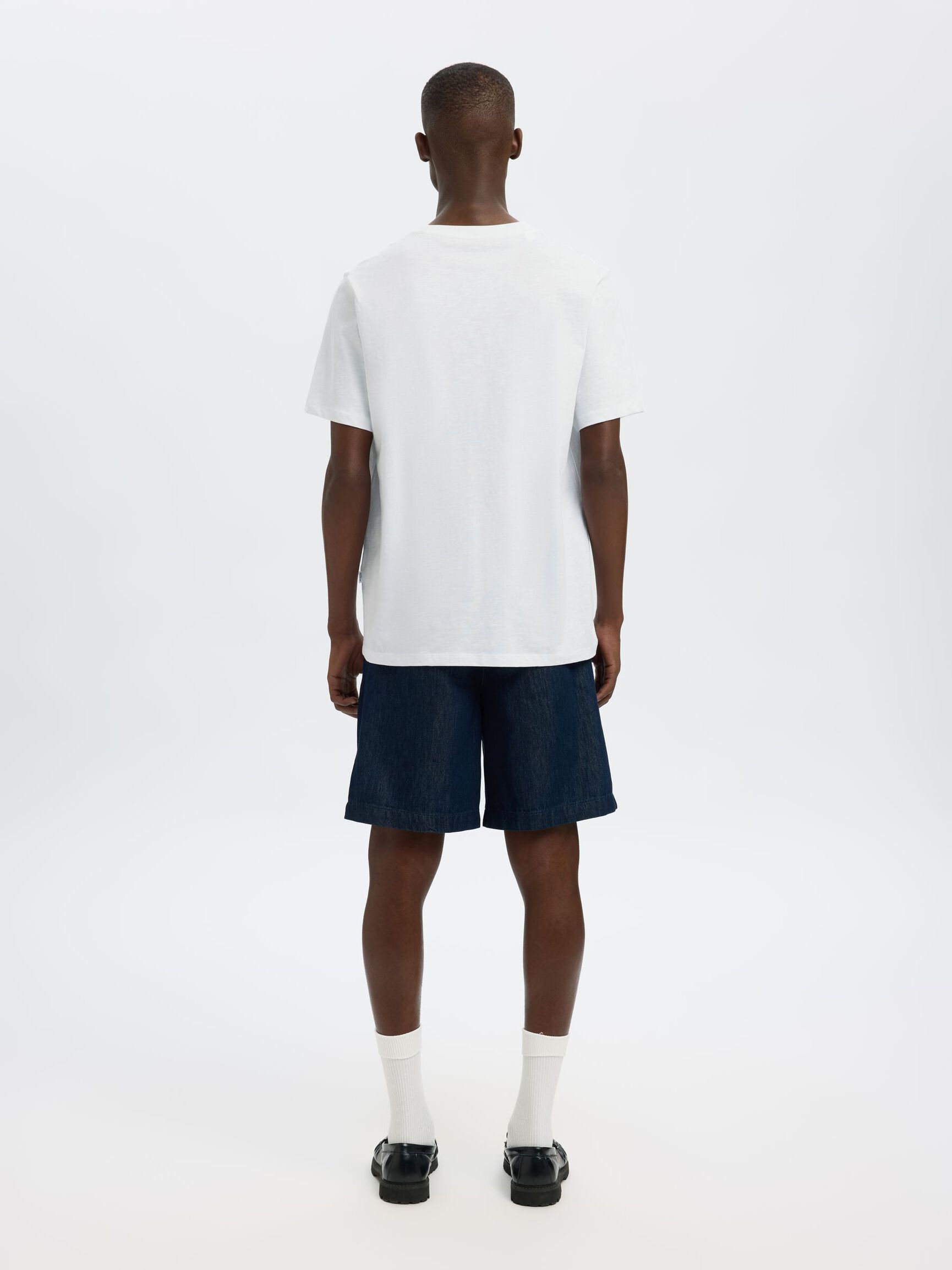 SLUB-BOMULL T-SKJORTE, Bright White, highres