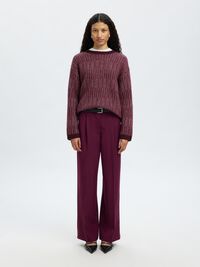 WOOL BLEND KNITTED JUMPER, Fig, highres