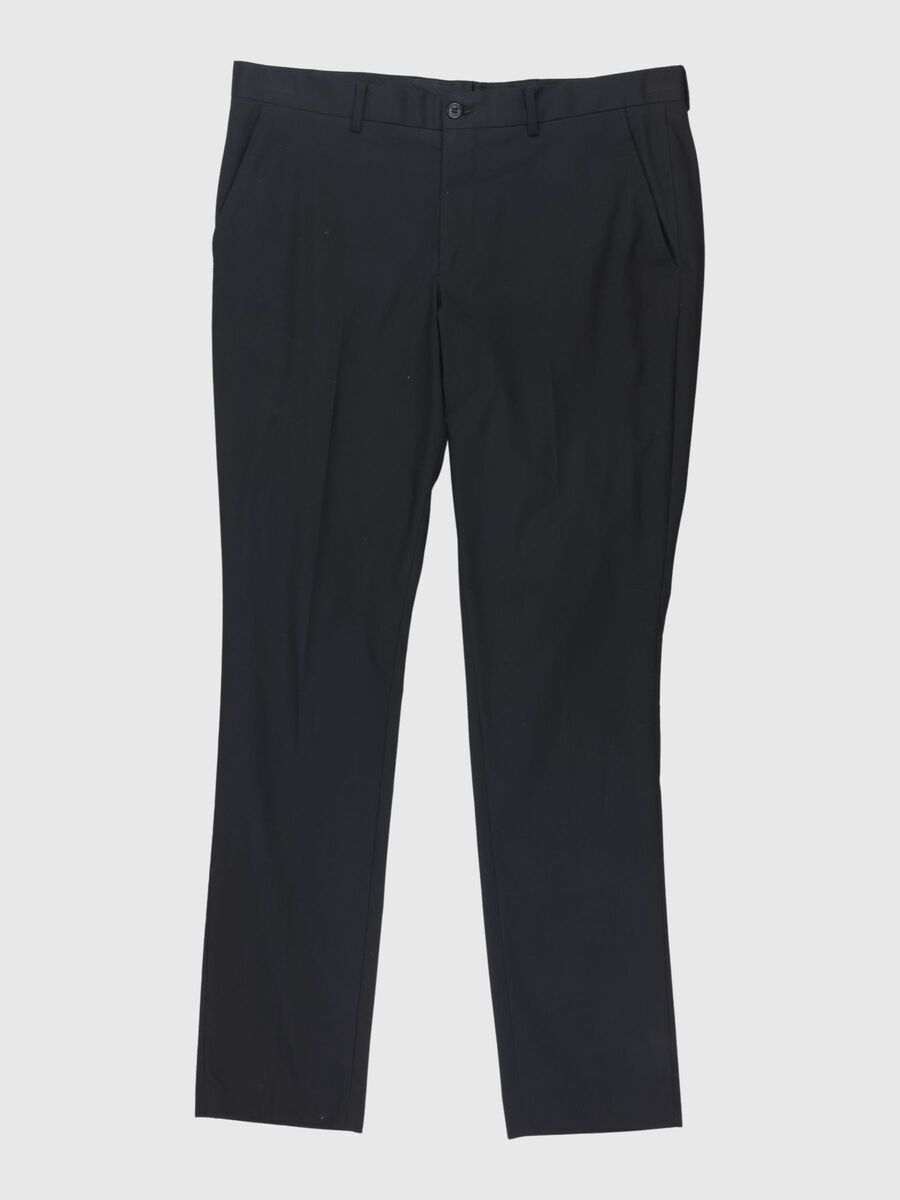 Selected SLIM FIT TROUSERS, Black, highres - 80000349_Black_001.jpg
