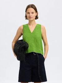 100% LINEN REVERSIBLE TOP, Spindle Tree, highres