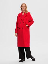 DOUBLE-BREASTED WOOL BLEND COAT, Ski Patrol, highres