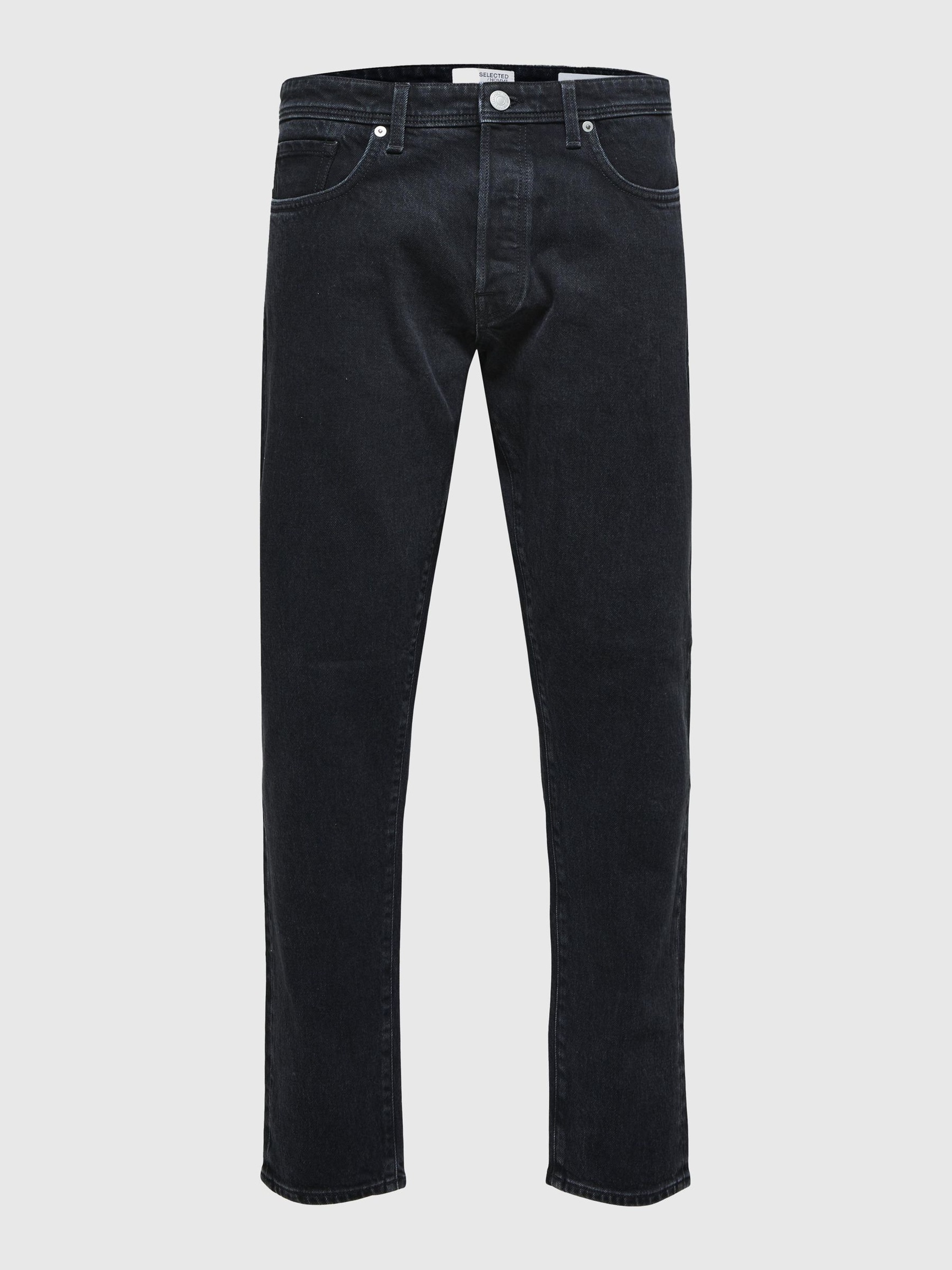 220 LØS PASSFORM JEANS, Black Denim, highres