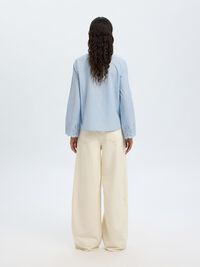 CAMICIA A MANICHE LUNGHE, Cashmere Blue, highres