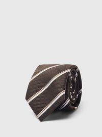 STRIPED TIE, Chocolate Torte, highres