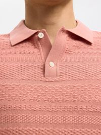 CAMICIA POLO IN MAGLIA, Rose Dawn, highres