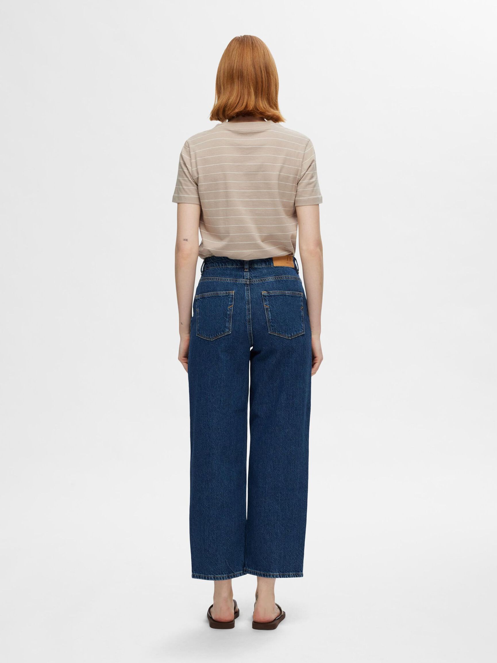 STRIPED COTTON T-SHIRT, Pure Cashmere, highres
