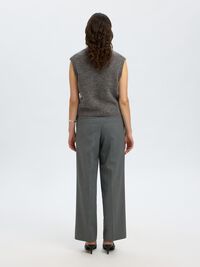 GILET A MAGLIA, Medium Grey Melange, highres