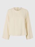 Selected VISCOSE BLEND LONG SLEEVED TOP, Birch, highres - 16096788_Birch_001.jpg