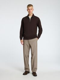 220 LOOSE-FIT TROUSERS, Sand, highres