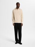 Selected 100% BAUMWOLL HALF-ZIP PULLOVER, Oatmeal, highres - 16094566_Oatmeal_008.jpg